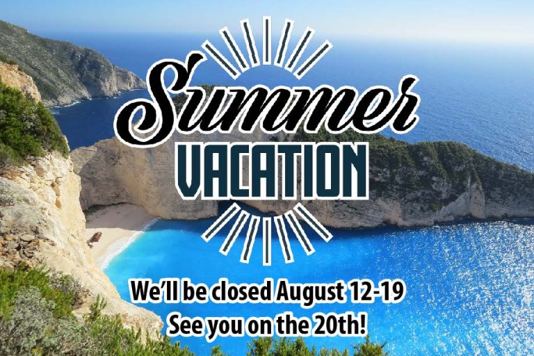 📢 Summer Vacation Announcement August 12-19, 2024 📢